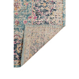 AMER Rugs Eternal ETE-28 Power-Loomed Floral Transitional Area Rug Turquoise 9'10" x 13'10"