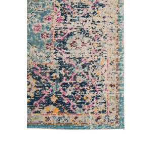 AMER Rugs Eternal ETE-28 Power-Loomed Floral Transitional Area Rug Turquoise 9'10" x 13'10"
