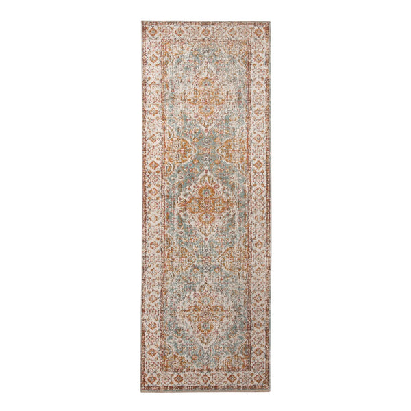 AMER Rugs Eternal ETE-3 Power-Loomed Oriental Transitional Area Rug Sea Blue 2'7" x 7'6"