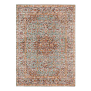 AMER Rugs Eternal ETE-30 Power-Loomed Bordered Transitional Area Rug Sea Green 9'10" x 13'10"