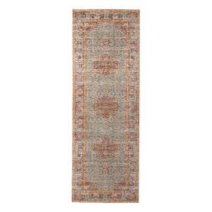 AMER Rugs Eternal ETE-30 Power-Loomed Bordered Transitional Area Rug Sea Green 2'7" x 7'6"