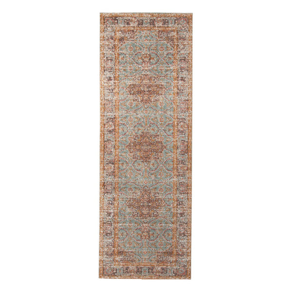 AMER Rugs Eternal ETE-30 Power-Loomed Bordered Transitional Area Rug Sea Green 2'7" x 7'6"