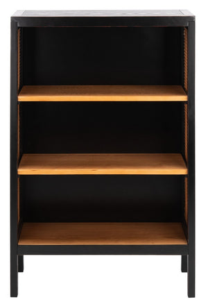 Franz 3 Shelf Wood Back Etagere Black/Light Natural Wood ETG2104A