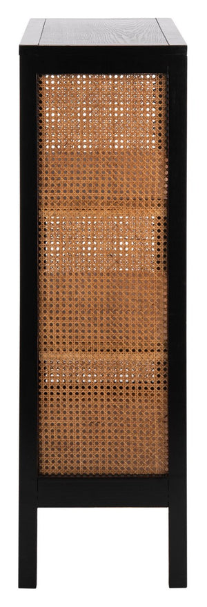 Franz 3 Shelf Wood Back Etagere Black/Light Natural Wood ETG2104A