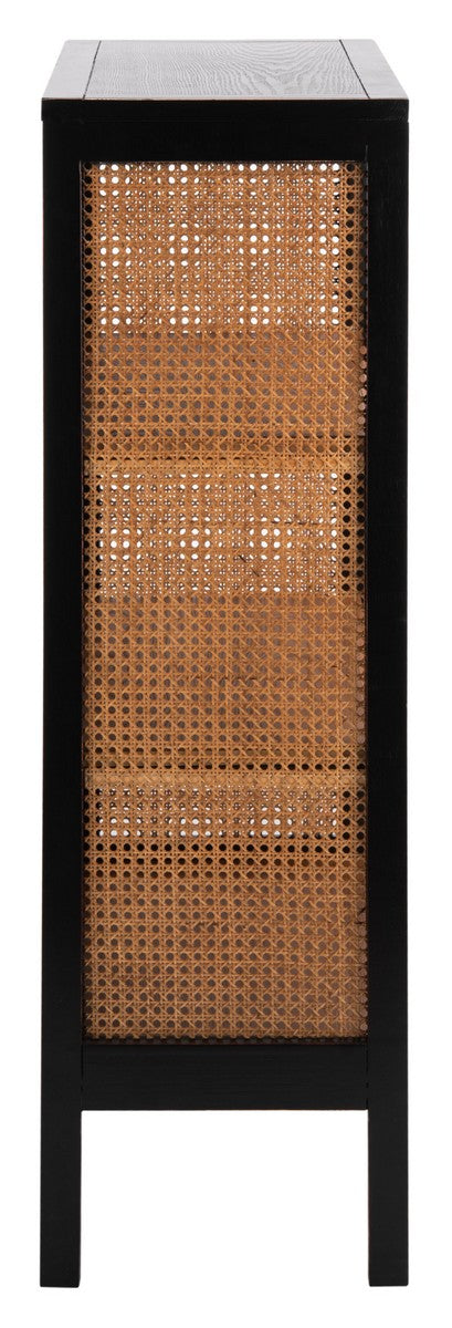 Franz 3 Shelf Wood Back Etagere Black/Light Natural Wood ETG2104A