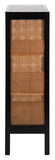 Franz 3 Shelf Wood Back Etagere Black/Light Natural Wood ETG2104A