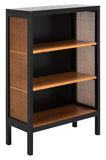 Franz 3 Shelf Wood Back Etagere Black/Light Natural Wood ETG2104A