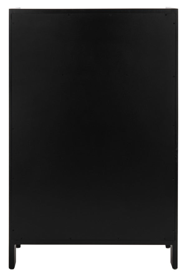 Franz 3 Shelf Open Top Etagere Black/Light Natural Wood ETG2105A