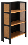 Franz 3 Shelf Open Top Etagere Black/Light Natural Wood ETG2105A