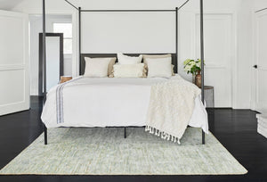 Momeni Etra ET-01 Hand Knotted Transitional Distressed Design Indoor Area Rug Green 9' x 12' ETRA0ET-01GRN90C0