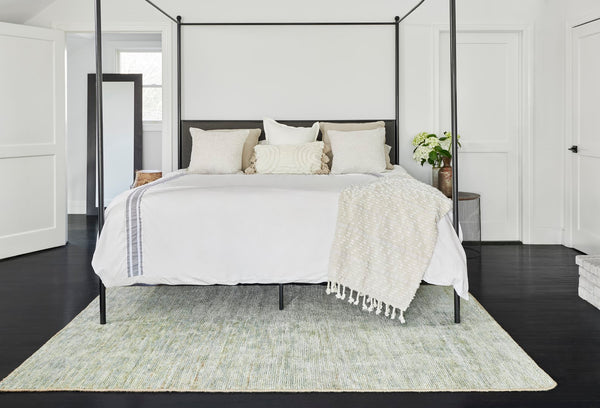 Momeni Etra ET-01 Hand Knotted Transitional Distressed Design Indoor Area Rug Green 9' x 12' ETRA0ET-01GRN90C0