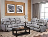 Cagney 705-61P,78P Transitional Power Headrest Double Reclining Sofa and Console Loveseat [Made to Order - 2 Week Build Time]