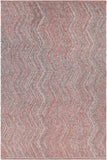 Chandra Rugs Eugenie 100% Recycled Polyester Hand-Woven Contemporary Rug Rust/Grey 7'9 x 10'6