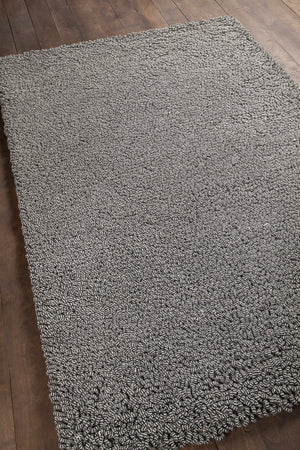 Chandra Rugs Evelyn 75% Wool + 25% Viscose Hand-Woven Contemporary Rug Black 7'9 x 10'6