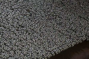 Chandra Rugs Evelyn 75% Wool + 25% Viscose Hand-Woven Contemporary Rug Black 7'9 x 10'6