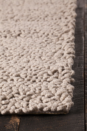 Chandra Rugs Evelyn 75% Wool + 25% Viscose Hand-Woven Contemporary Rug Silver 7'9 x 10'6