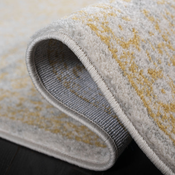 Evoke 256 Transitional Power Loomed 66% Polypropylene 27% Jute 5% Polyester 2% Cotton Rug Ivory / Gold
