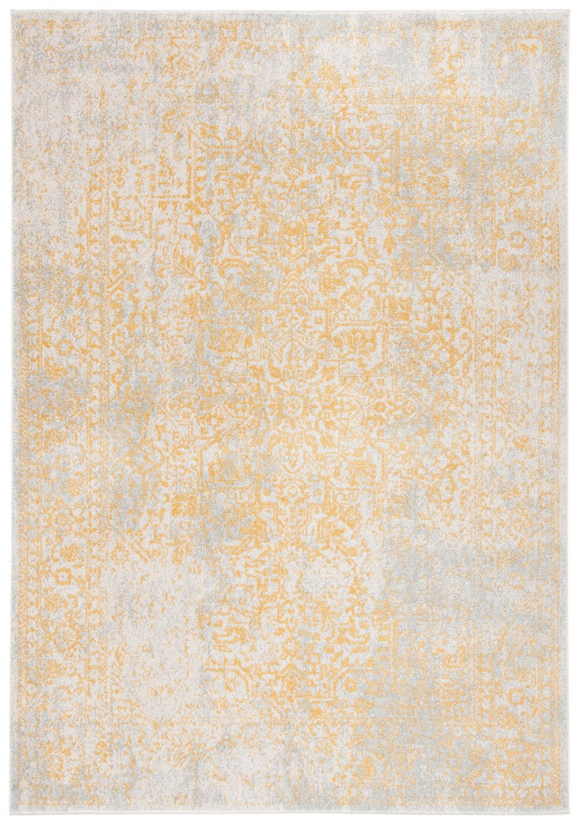 Evoke 256 Transitional Power Loomed 66% Polypropylene 27% Jute 5% Polyester 2% Cotton Rug Ivory / Gold