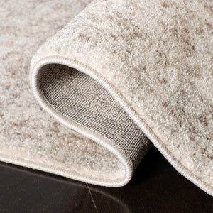 Evoke 256 Transitional Power Loomed 66% Polypropylene 27% Jute 5% Polyester 2% Cotton Rug Ivory / Taupe
