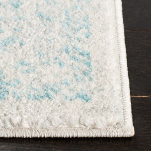 Evoke 256 Transitional Power Loomed 66% Polypropylene 27% Jute 5% Polyester 2% Cotton Rug Ivory / Aqua