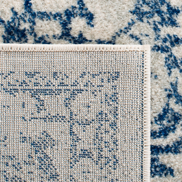 Evoke 256 Transitional Power Loomed 66% Polypropylene 27% Jute 5% Polyester 2% Cotton Rug Ivory / Navy