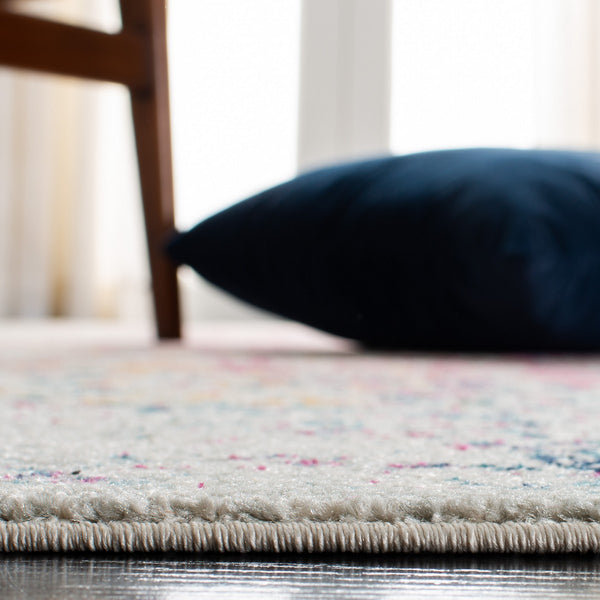 Evoke 256 Transitional Power Loomed 66% Polypropylene 27% Jute 5% Polyester 2% Cotton Rug Ivory / Fuchsia