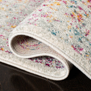 Evoke 256 Transitional Power Loomed 66% Polypropylene 27% Jute 5% Polyester 2% Cotton Rug Ivory / Fuchsia