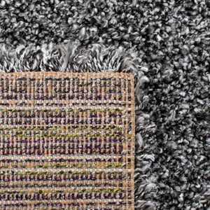 Evolution Shag 500 Evolution Shag 520 Shags Power Loomed Polypropylene Rug Dark Grey