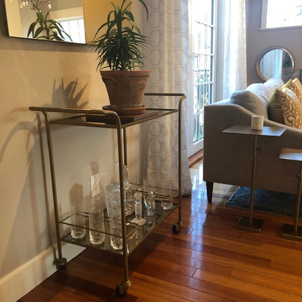 LH Imports Earth Wind & Fire Retro Bar Trolley EWF-A-09