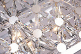 Bethel Chrome Chandelier in Metal & Crystal