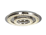 Bethel Chrome LED Flush Mount in Stainless Steel & Crystal