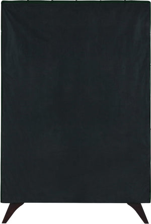 Elly Velvet / Engineered Wood Contemporary Green Velvet Twin Bed - 41.5" W x 81.9" D x 62" H