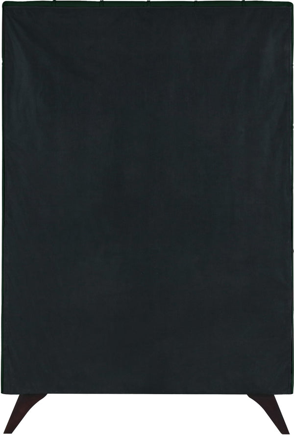 Elly Velvet / Engineered Wood Contemporary Green Velvet Twin Bed - 41.5" W x 81.9" D x 62" H