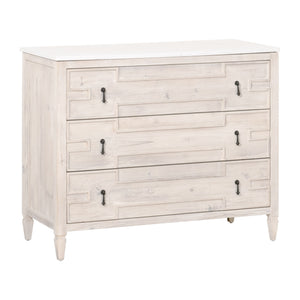 Essentials for Living Bella Antique Emerie Entry Cabinet 8017.WW-PNE/WHTQ