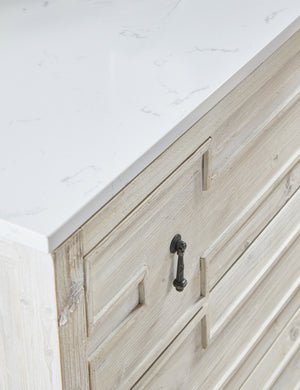 Essentials for Living Bella Antique Emerie Entry Cabinet 8017.WW-PNE/WHTQ