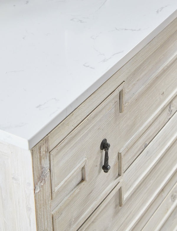 Essentials for Living Bella Antique Emerie Entry Cabinet 8017.WW-PNE/WHTQ