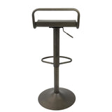 Emery Industrial Adjustable Barstool with Swivel in Antique by LumiSource