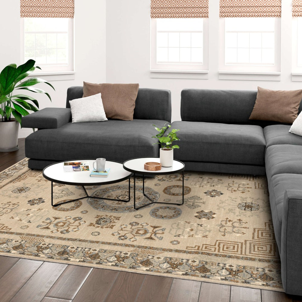 Karastan Rugs Epitaph Beige 9' 6" x 12' 11" Area Rug