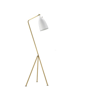 Bethel White Floor Lamp in Metal