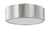 Bethel Shiny Nickel Flush Mount in Iron