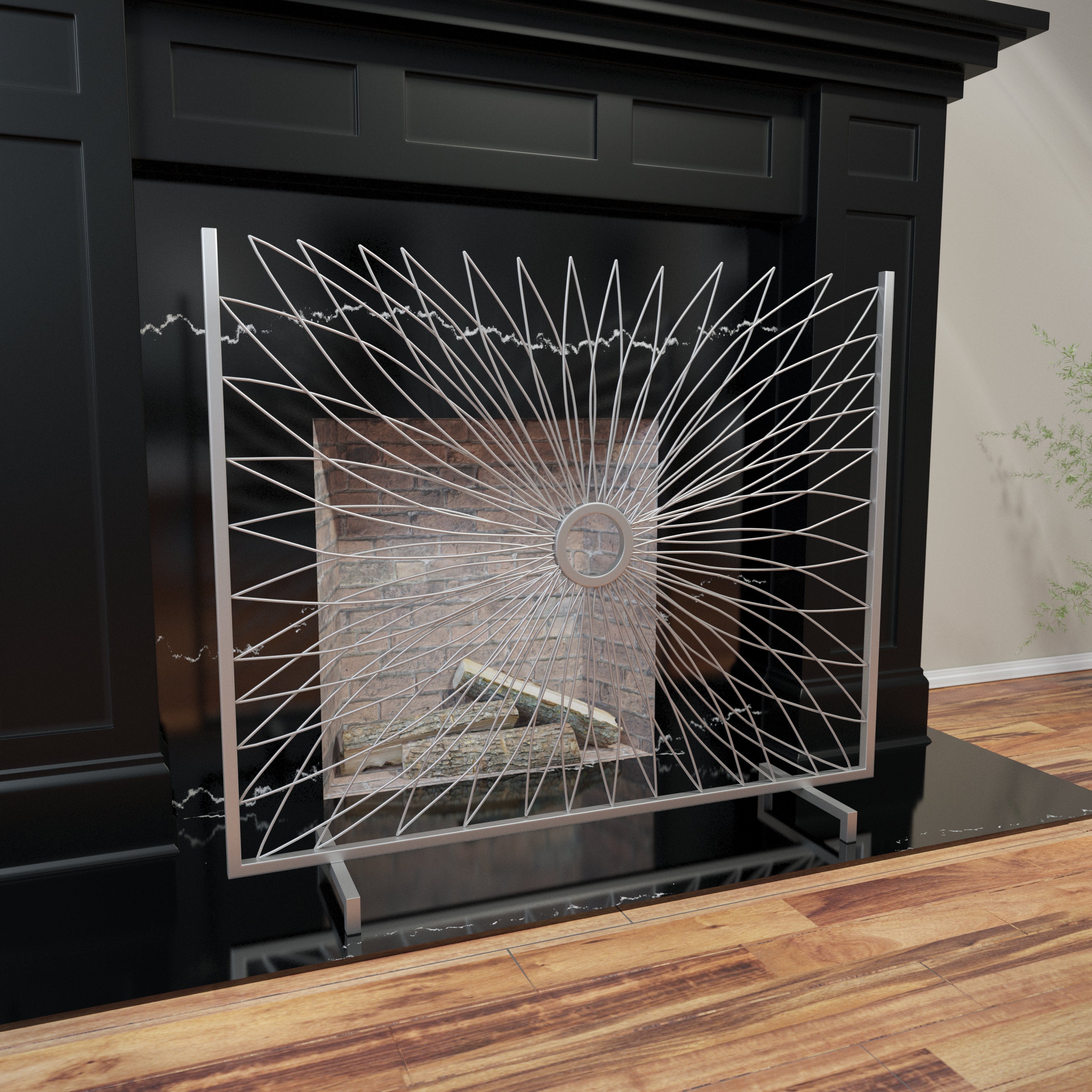 Jandra Decorative Fireplace Screen - Thumbnail 3