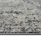 AMER Rugs Fairmont FAI-2 Power-Loomed Floral Transitional Area Rug Gray 9'3" x 12'3"