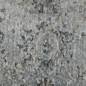 AMER Rugs Fairmont FAI-2 Power-Loomed Floral Transitional Area Rug Gray 9'3" x 12'3"