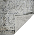 AMER Rugs Fairmont FAI-4 Power-Loomed Bordered Transitional Area Rug Gray 9'3" x 12'3"