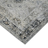 AMER Rugs Fairmont FAI-4 Power-Loomed Bordered Transitional Area Rug Gray 9'3" x 12'3"