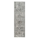 AMER Rugs Fairmont FAI-4 Power-Loomed Bordered Transitional Area Rug Gray 2'6" x 7'10"