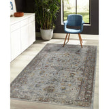 AMER Rugs Fairmont FAI-5 Power-Loomed Bordered Transitional Area Rug Red 9'3" x 12'3"