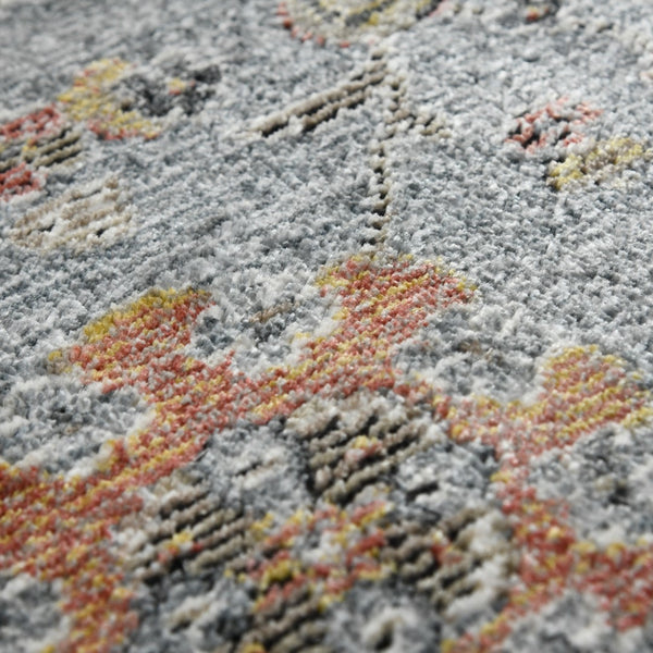 AMER Rugs Fairmont FAI-7 Power-Loomed Floral Transitional Area Rug Gray 9'3" x 12'3"