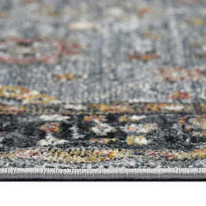 AMER Rugs Fairmont FAI-7 Power-Loomed Floral Transitional Area Rug Gray 9'3" x 12'3"