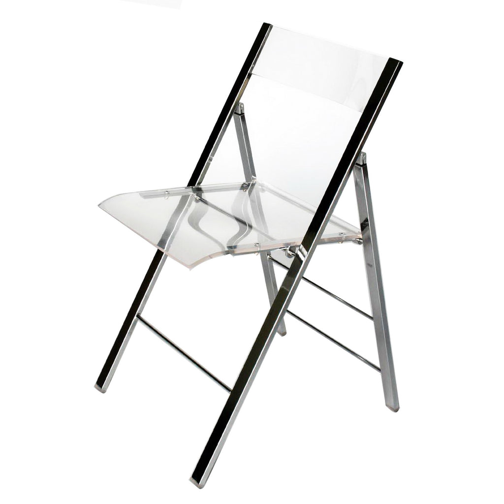 Baxton Studio Acrylic Foldable Chair (Set of 2)